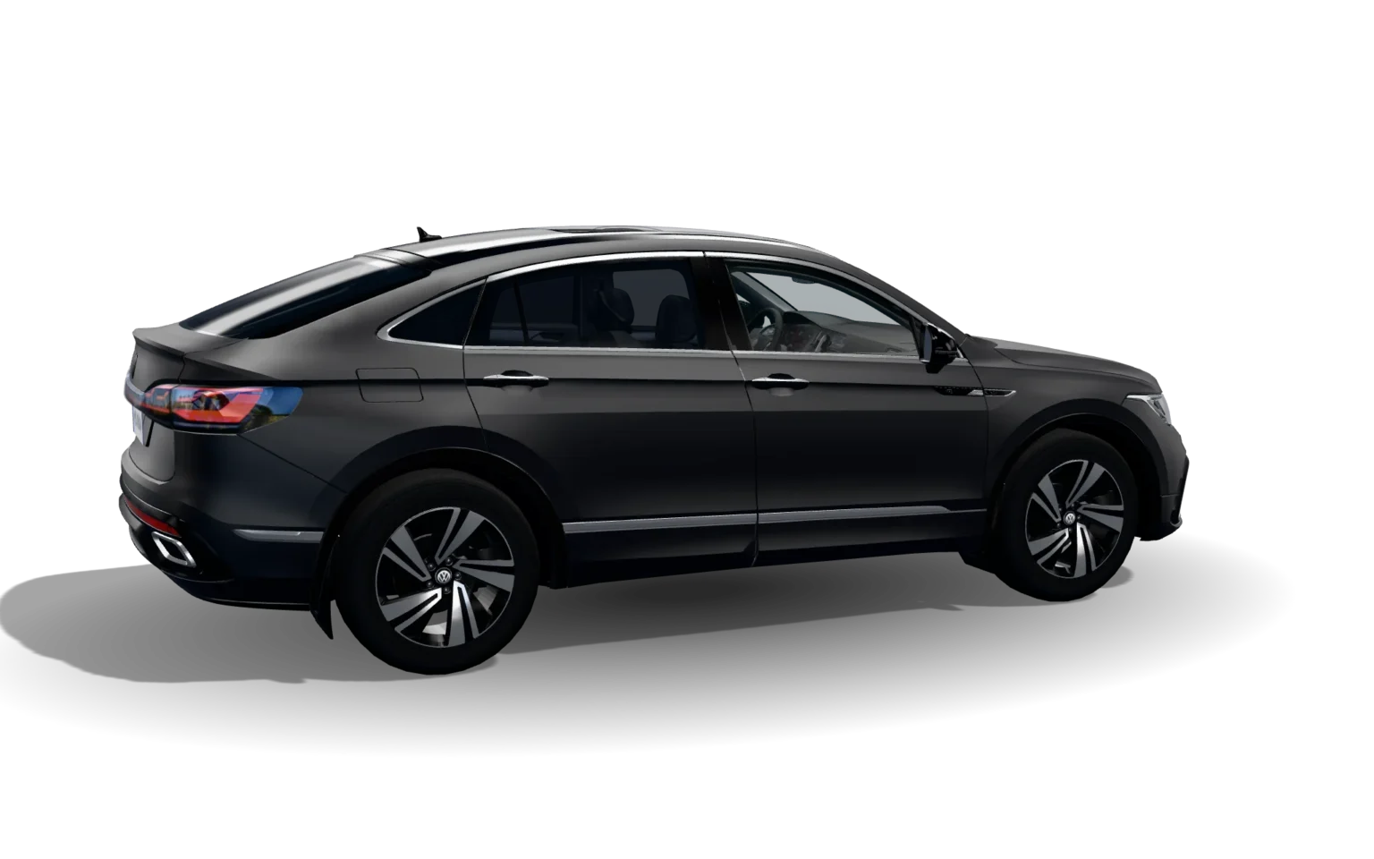 SUV noir satiné avec vitres arrière teintées : simulation de vitres teintées à L’Union